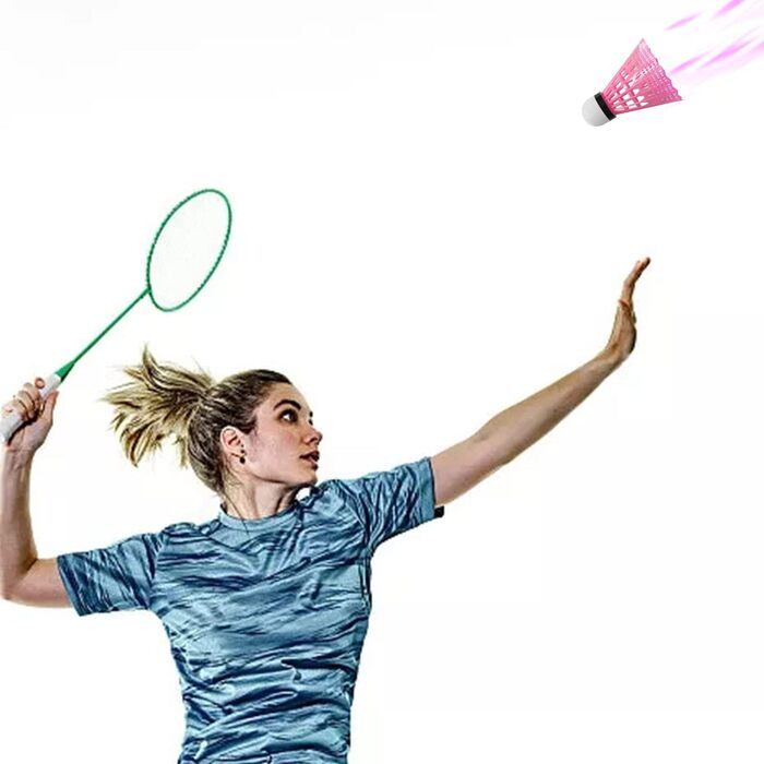 Набір для бадмінтону FYSL 12 шт. Міцні нейлонові волани для гри на відкритому повітрі, тренувань, відпочинку, початківців. Білий+Жовтий+Рожевий