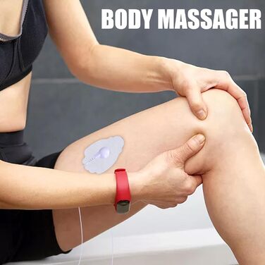 TENS пристрій для зняття болю: перезаряджуваний масажер з 36 програмами, EMS для спини, шиї, плечей, ніг (Чорний)