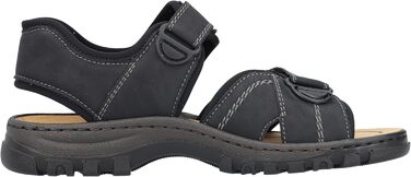 Чоловічі сандалії Rieker, розмір 42 EU, чорного кольору