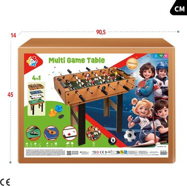 Дитячий ігровий столик ColorBaby CB Games 85328 4-в-1 з ніжками