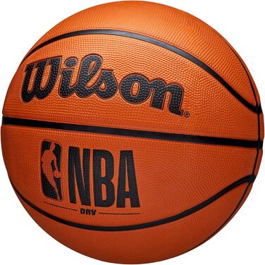 Баскетбольний м'яч Wilson NBA DRV Serie для гри в приміщенні та на вулиці, коричневий, розмір 7