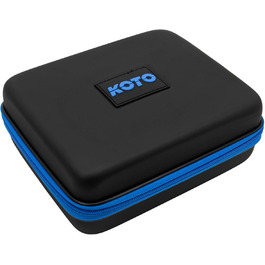Дартс кейс KOTO EVA Large Blue з логотипом, футляр для дротиків з блискавкою, жорсткий чохол для зберігання і транспортування дротиків