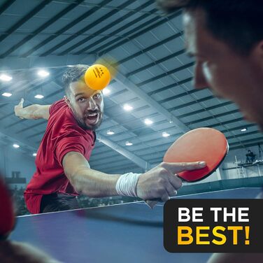 Преміум тенісні м'ячі Dieker Sports 3 зірки - [12, 42 та 100 шт] - з відеокурсом - [м'ячі для пінг-понгу преміум класу] - Відповідно до стандарту ITTF - М'ячі для настільного тенісу, аксесуари для настільного тенісу 12 шт.