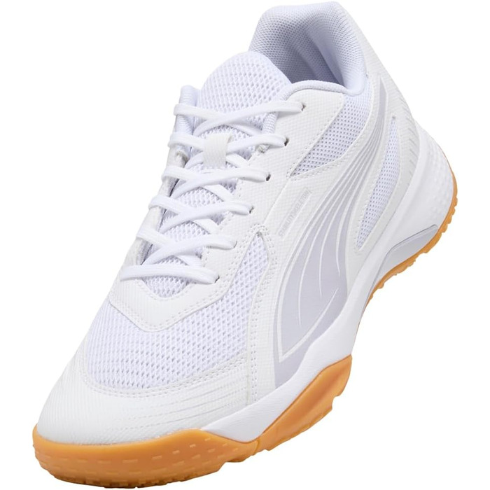 Спортивне взуття PUMA Solarflash III W для залу - чоловіче/жіноче, 42.5 EU, білий/фіолетовий/малиновий