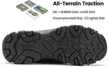 Чоловічі зимові черевики CC-Los водонепроникні | Зимові черевики для ходьби та снігу | Розміри 40-48 | Чорний, сірий