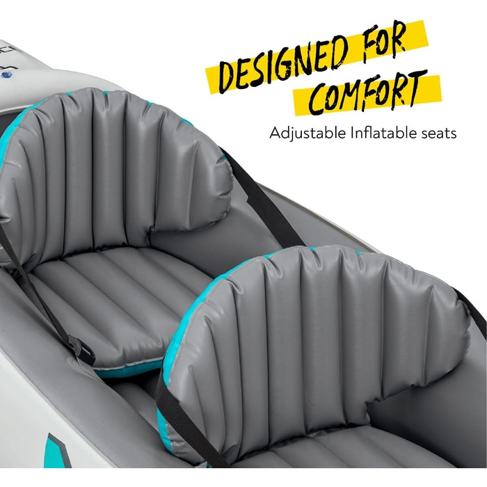 Надувний каяк Bestway Hydro-Force Rapid Elite X2 312×98×44 см, комплект