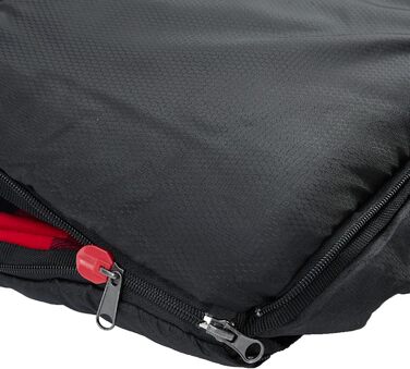 Спальний мішок PO PO BEAR Zero Degree для дорослих, 100% бавовняний фланель, великий, розмір 84' x 40', ліва блискавка, чорний