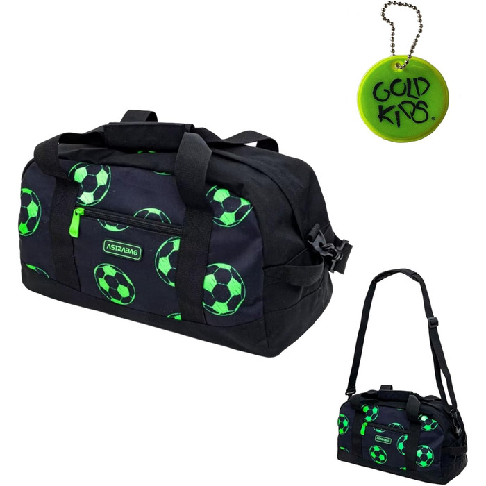 Спортивна сумка Goldkids для дітей (дівчаток та хлопчиків) з мотивом футболу, 40x22x20 см