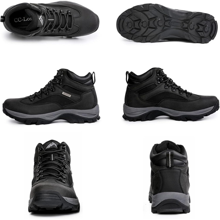 Чоловічі водонепроникні черевики CC-Los для хайкінгу та трекінгу, розмір 40-48 EU, чорний колір