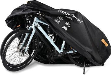 Водонепроникний чохол для велосипеда на 1 велосипед, 300D Oxford, захист від дощу, пилу, UV та вітру, з світловідбиваючими смугами, сумка для зберігання (M-2 або 3 велосипеда)
