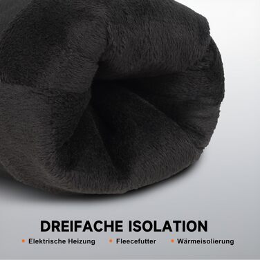 Гріючі рукавички з акумулятором 6000mAh USB, для жінок та чоловіків, 3 режими нагріву, водонепроникні, з підтримкою сенсорного екрану, чорний колір, EU