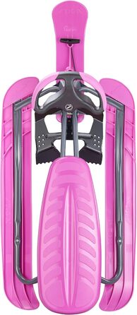 Санки STIGA Snowracer Curve для дітей від 7 років, сірі/рожеві, керовані, для швидкісного катання