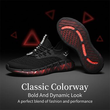 Чоловічі та жіночі спортивні кросівки для бігу та фітнесу Turnschuhe G156 Schwarz - дихаючі, легкі, з амортизацією