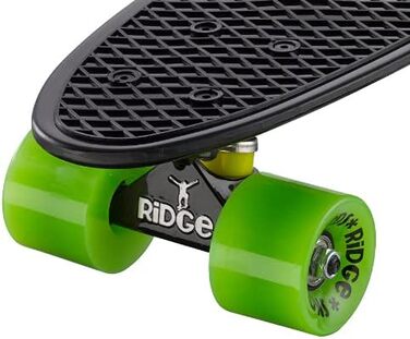 Скейтборд Ridge Cruiser Mini Limited Edition (Чорний-Чорний-Зелений) - Компактний круїзер для міста