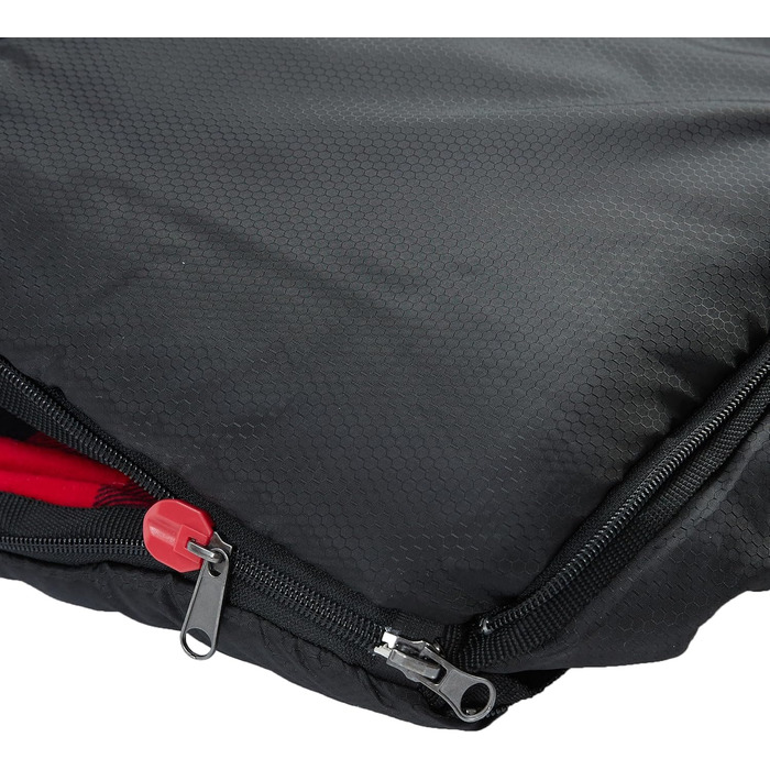 Спальний мішок PO PO BEAR Zero Degree для дорослих, 100% бавовняний фланель, великий, розмір 84' x 40', ліва блискавка, чорний