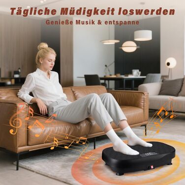 Вібраційна платформа Worldgeil для дому - 199 рівнів вібрації, 9 програм, вбудований динамік, для схуднення та тренувань всього тіла, до 150 кг