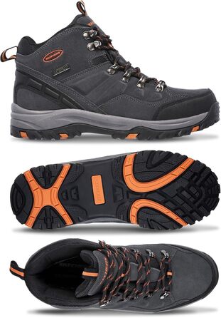 Чоловічі черевики Skechers Relment Pelmo 64869 сірого кольору з замші, 43 EU