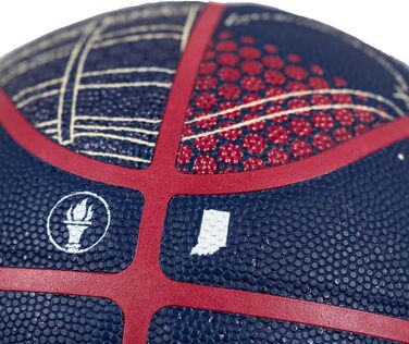Баскетбольний м'яч Wilson NBA All-Star 2024 Indianapolis, колекційний, розмір 7, для дорослих, темно-синій