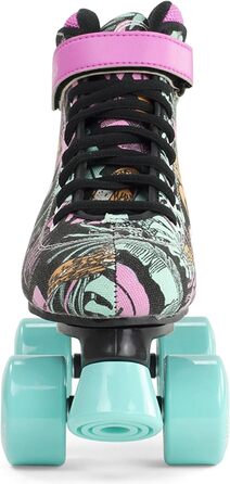 Дитячі ролики SFR Kinder Vision Canvas Rollschuhe 35.5 EU Рожеві (Квітковий принт)