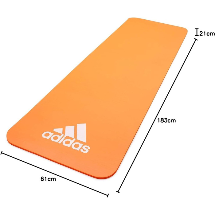 Adidas фітнес-мат для дому, нековзкий килимок для гімнастики, тренувань і фітнесу, товщина 7 мм/10 мм