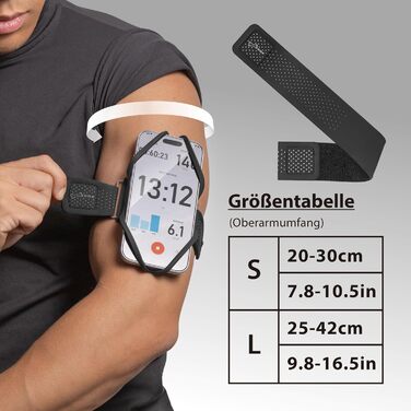 Спортивний браслет для телефону Bone Run Tie 3 - зручний фітнес-аксесуар для бігу, сумісний з iPhone 4.7-7.2