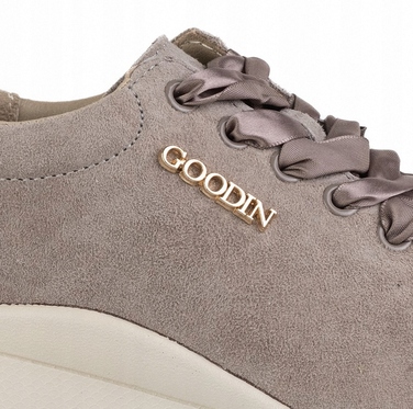 Жіночі спортивні кросівки GOODIN GD-140, шкіряні, міські, легкі, casual, бежеві, 38