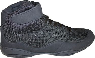 Черевики Boxschuhe чорного кольору, шкіра/сітка, 46 EU