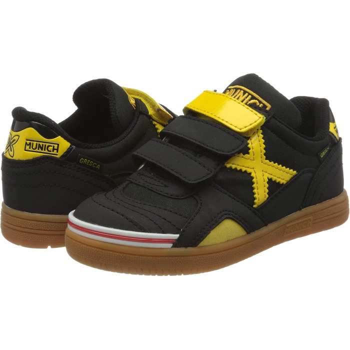 Дитячі фітнес-кеди Gresca Kid VCO S Munich - білі (27 EU, чорний/жовтий)