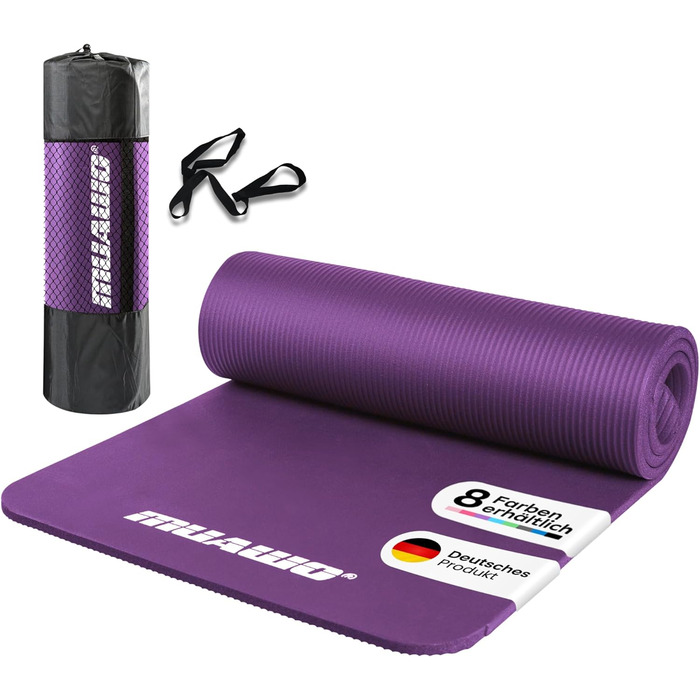 Килимок для тренувань Muawo Premium: фітнес, йога, гімнастика | антиковзаючий, товстий, довгий (190х100х1,5 см)