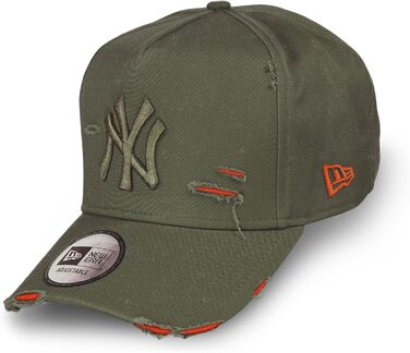 Кепка New Era Outdoor Patch Olive A-Frame з регулюванням, розмір універсальний (New York Yankees #36421)