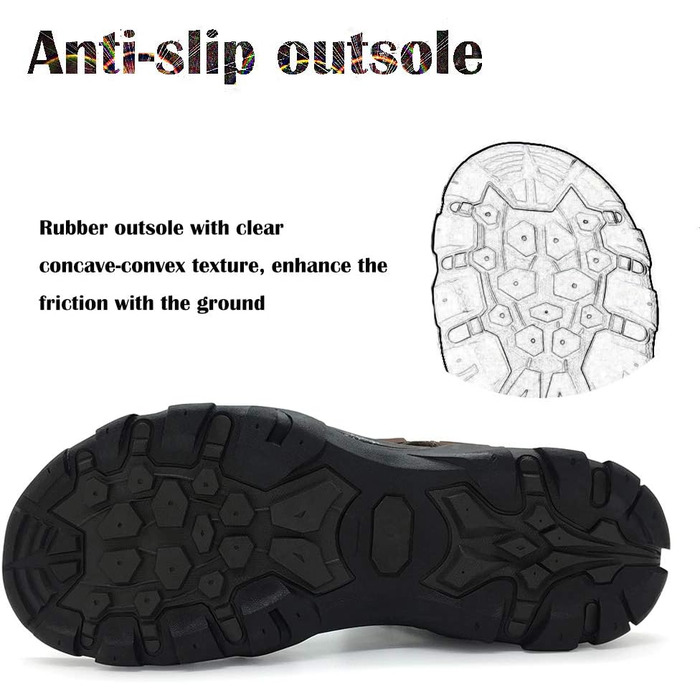 Чоловічі сандалі HEVA шкіряні для активного відпочинку, спорту, трекінгу та походів 43 EU коричневі