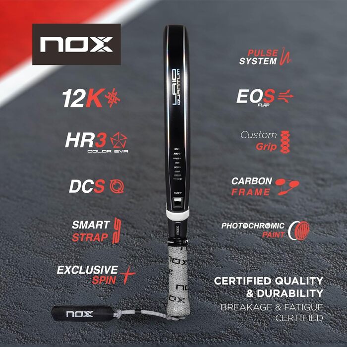 Падель ракетка NOX LA10 Quantum 12k від Лео Аугсбургер 2025
