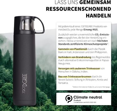 Пляшка для води 720°DGREE simplBottle 1 л, спортивна, герметична, BPA-free, для фітнесу, велоспорту, дітей, школи та офісу