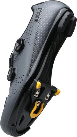 Велосипедні черевики для чоловіків та жінок, сумісні з SPD-SL педалями, встановлення SPD/Look KEO, розмір 38 EU, сірі