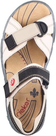 Жіночі сандалії Rieker 68851, класична модель, кремовий/грибний колір, розмір 37 EU