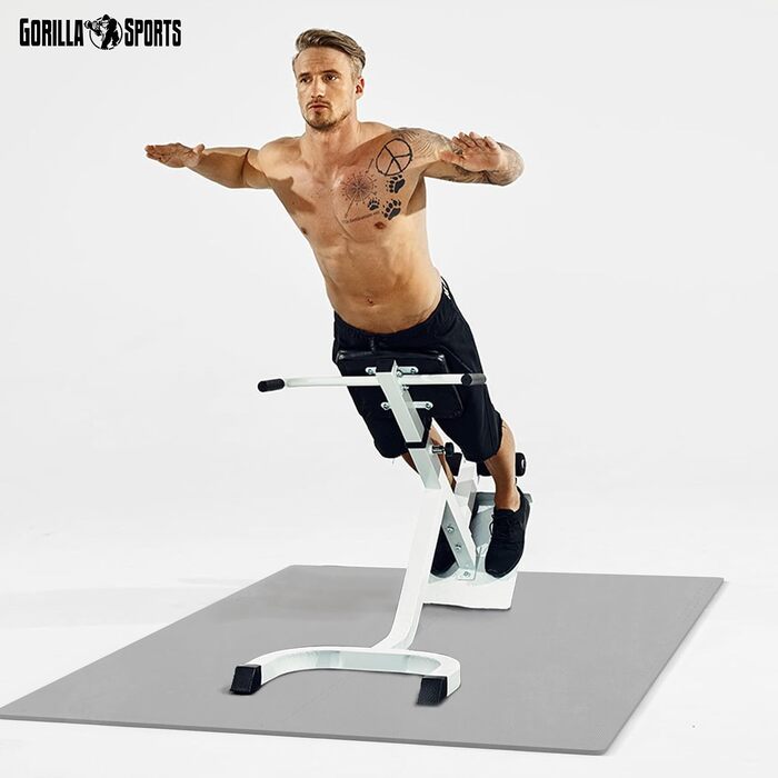 GORILLA SPORTS захисні мати EVA, 6 шт, 60x60x1,2 см, антиковзкі, для фітнесу, підлоги, спортзалу, басейну, з крайками, вибір кольору