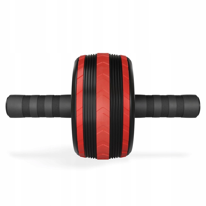 Гімнастичне колесо Hop-Sport з килимком, чорне, 32,5 см x 15,2 см