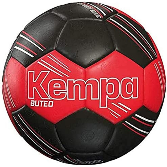 Футбольний м'яч Kempa Buteo 3 червоний/чорний