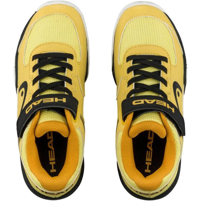 Дитячі тенісні кросівки Head Kinder Sprint Velcro 3.0 для дітей, 32 EU, чорний, банан