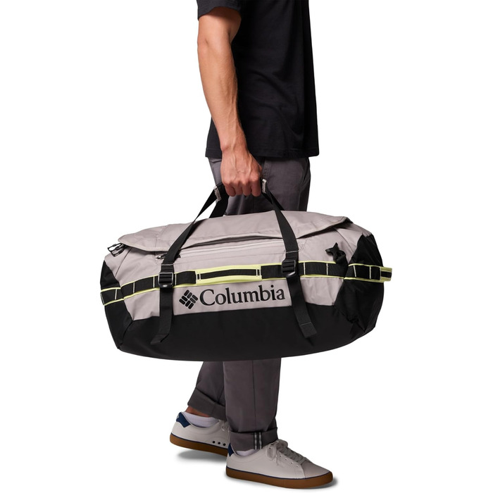 Унісекс спортивна сумка-даффл Columbia Landroamer 60L, Flint Grey/Black/Citron Haze