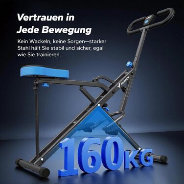 MERACH 2-в-1 тренажер для присідань та тяги, складаний, сірий (R07)