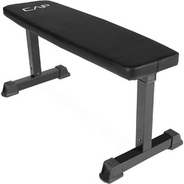 Лава для жиму CAP Barbell, плоска, чорна, тренажер для фітнесу