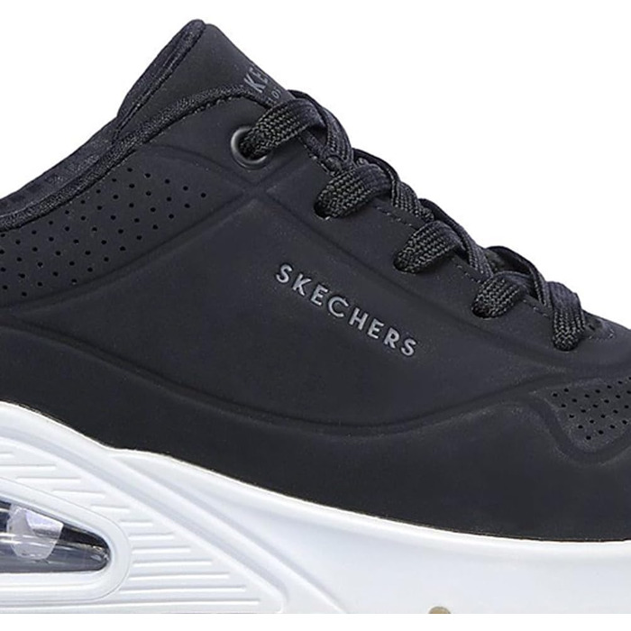 Жіночі кросівки Skechers Uno Stand on Air, чорний штучний замша (Durabuck), розмір 37.5 EU