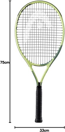 Тенісний ракети HEAD Extreme 26, зелені, розмір ручки 07, для дітей 10-14 років