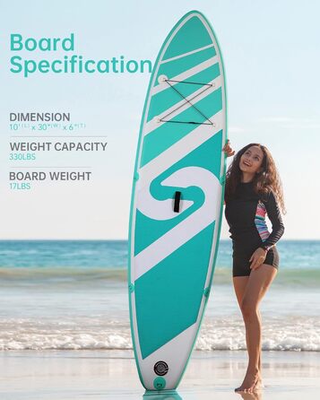 Надувний SUP Борд (Stand Up Paddle Board) з преміум аксесуарами 305x76x15см для юнаків та дорослих. Підходить для озер, річок та океану