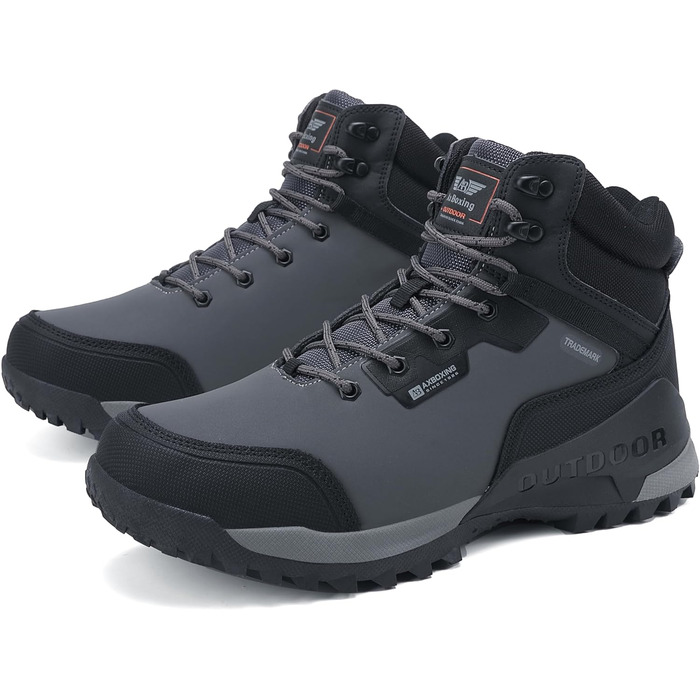 Черевики зимові чоловічі ARRIGO BELLO - зимові чоботи, чоботи для снігу, теплі, утеплені, робочі, для роботи, для хайкінгу, розміри 41-46 (Сірий3372, 43 EU)