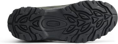 Чоловічі туристичні черевики NORTIV 8 для хайкінгу та трекінгу, водонепроникні, Mid, для скелелазіння, 43 EU, широкі, армійного кольору, чорні, помаранчеві