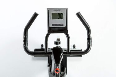 Велотренажер Moma Bikes для дому, маховик 24 кг, LCD-дисплей, пульсометри в кермі, ергономічне сидіння