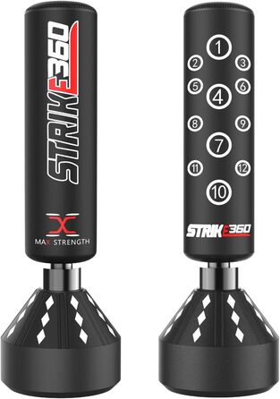 Вільностоячий боксерський мішок Target Heavy Duty для спарингу, MMA, фітнесу, боксу та кікбоксингу, тренувальний мішок зі стійкою на присосці (1,8 м / 1,5 м / 1,2 м)