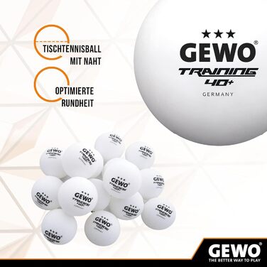 GEWO SMASH – ракетка для настільного тенісу для дітей, ITTF, для змагань, з накладкою Thunderball 2, контроль, обертання, 2,0 мм, конкавна ручка